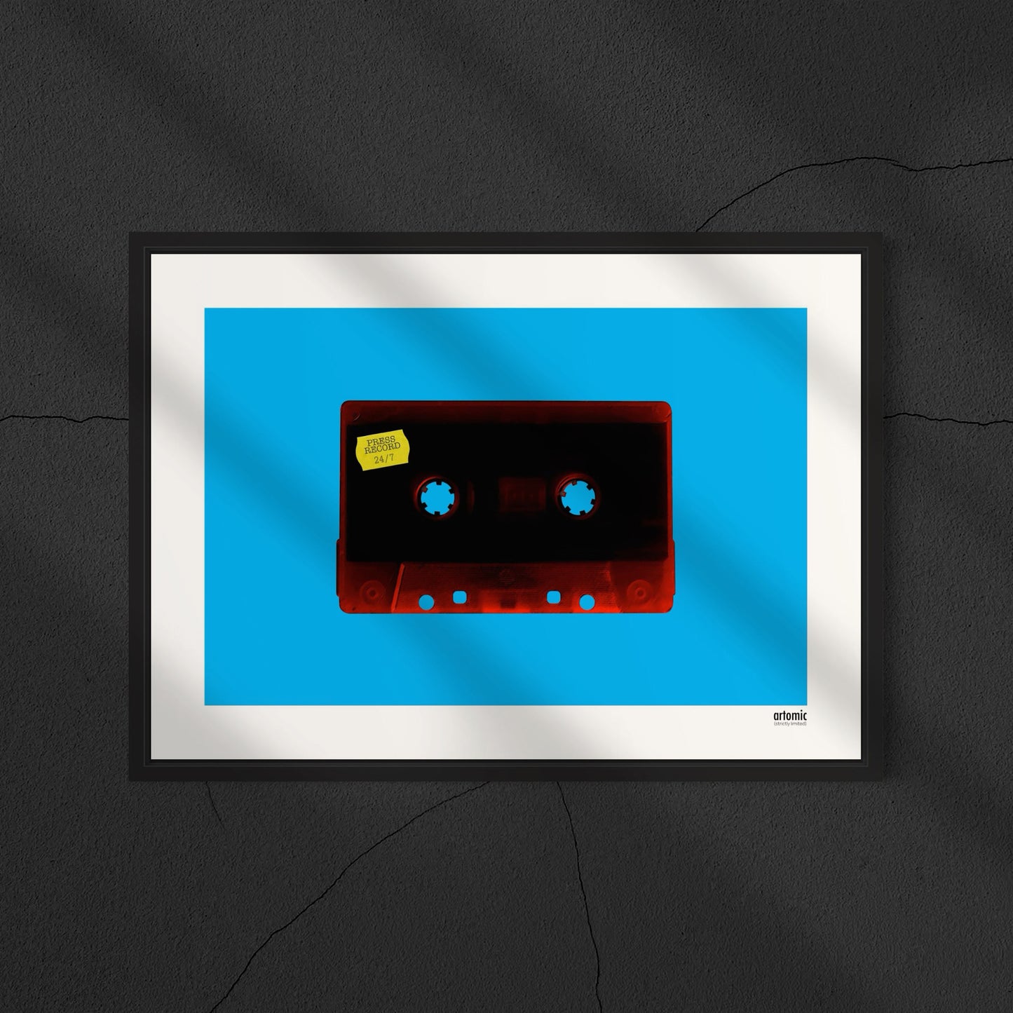 Press Record blue red