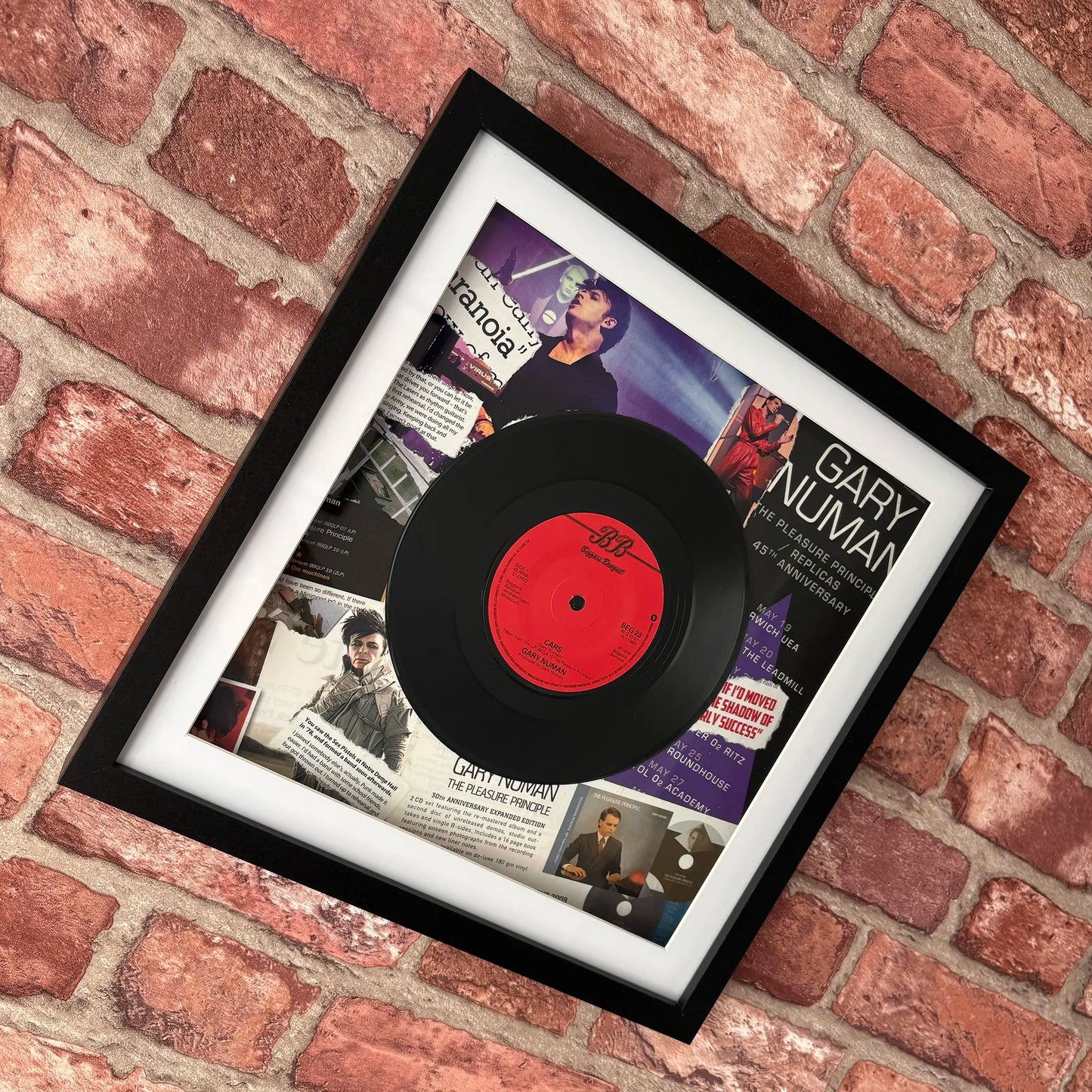 GARY NUMAN Cars Vintage Vinyl : One off Original