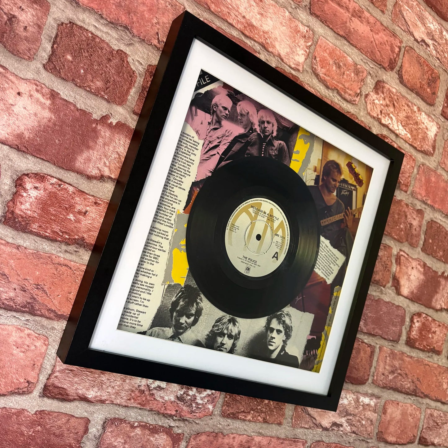 THE POLICE Message in a Bottle Vintage Vinyl : One off Original