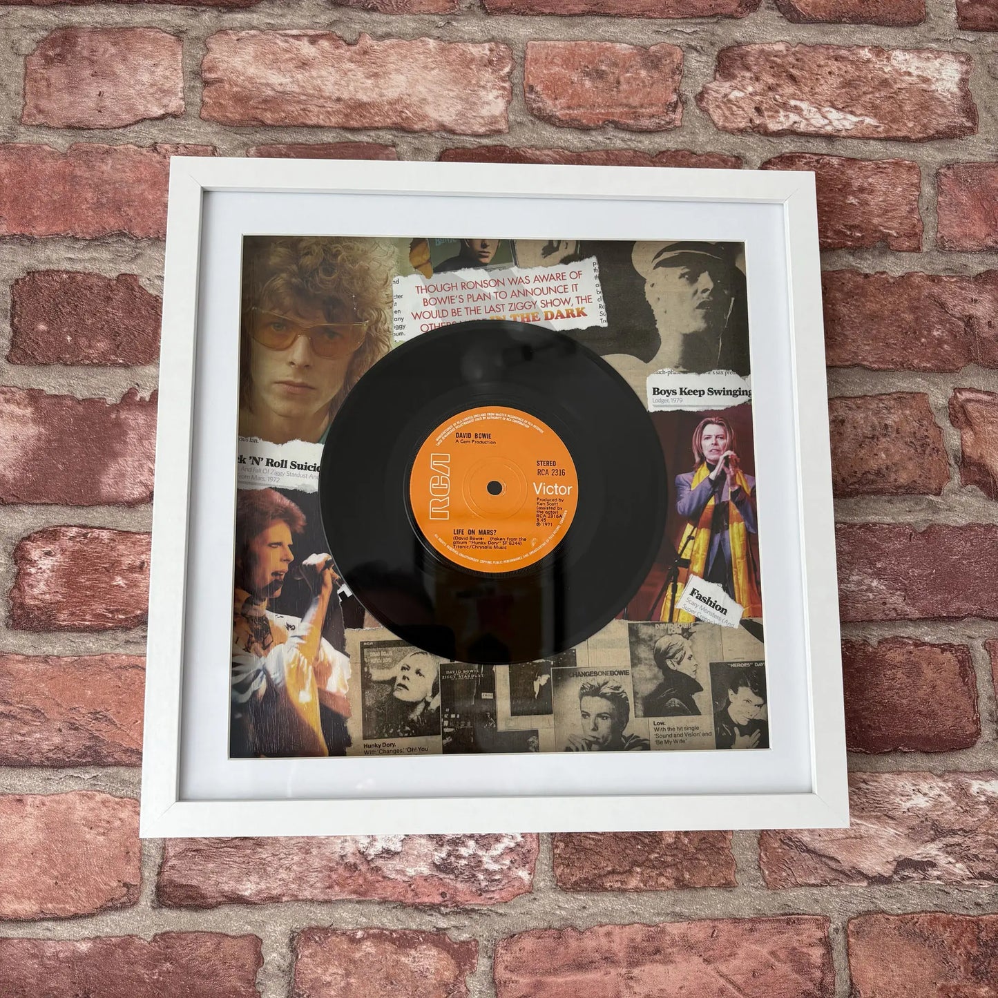 DAVID BOWIE Life On Mars Vintage Vinyl : One off Original